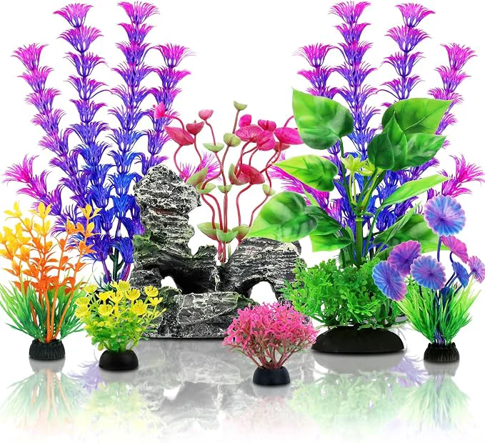 User-Friendly Fish Tank Accessories Aquarium Decorations Plants Aquarium Decor Plastic Plants High-Grade