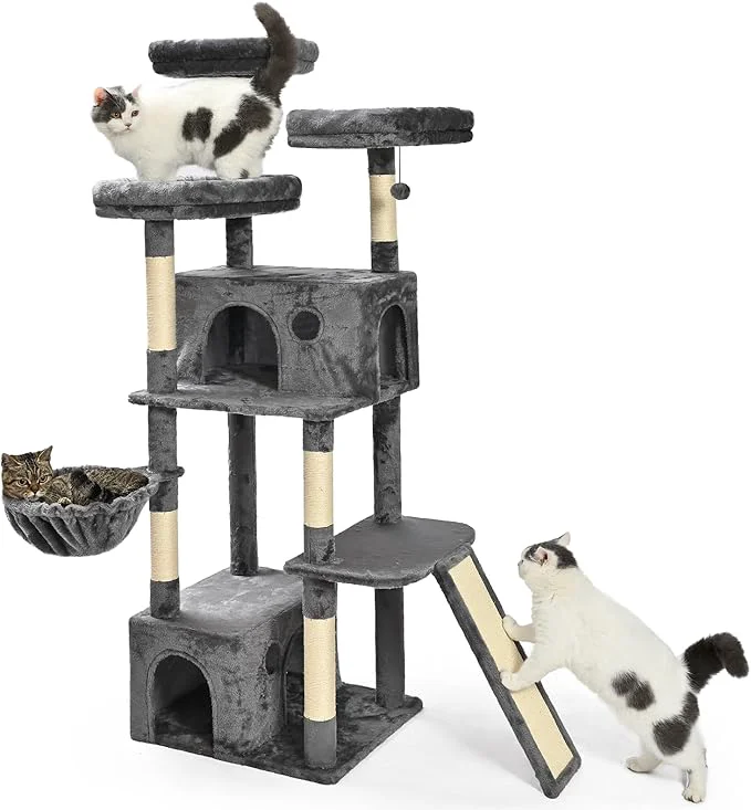 Crafted Amazon Basics Large Cat Tree Tower 68 Inches Excellent