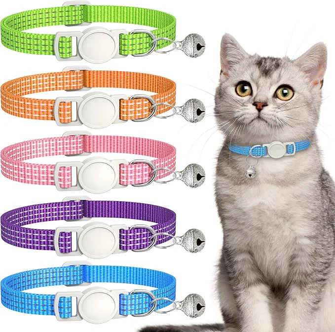 Sustainable 5 Pack Reflective-Breakaway Cat Collars Efficient