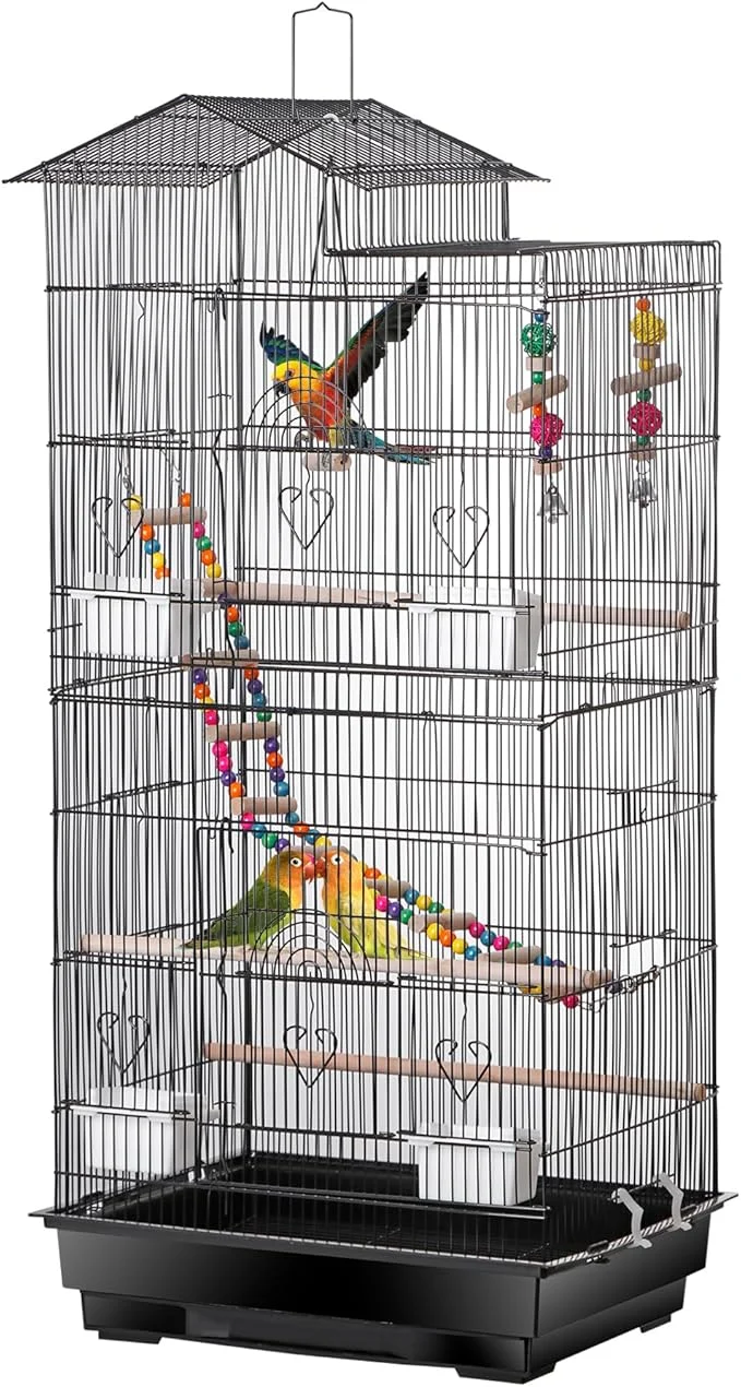 Trusted ZENY 39-inch Roof Top Large Flight Parrot Bird Cage Convenient