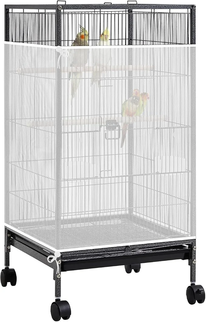 Proven Large Bird Cage Seed Catcher 31 x 118 inches Adjustable Large Bird Cage Cover Relaxed