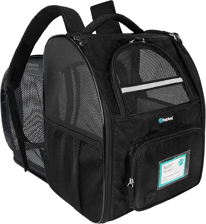 Versatile PetAmi Dog Cat Backpack Carrier Expandable Pet Carrier Backpack Convenient