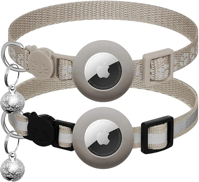 Effective 2 Pack Airtag Cat Collar Breakaway Powerful
