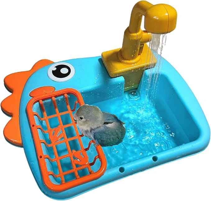 Fast Bird Bathing Tub with Automatic Watering Faucet Specialty