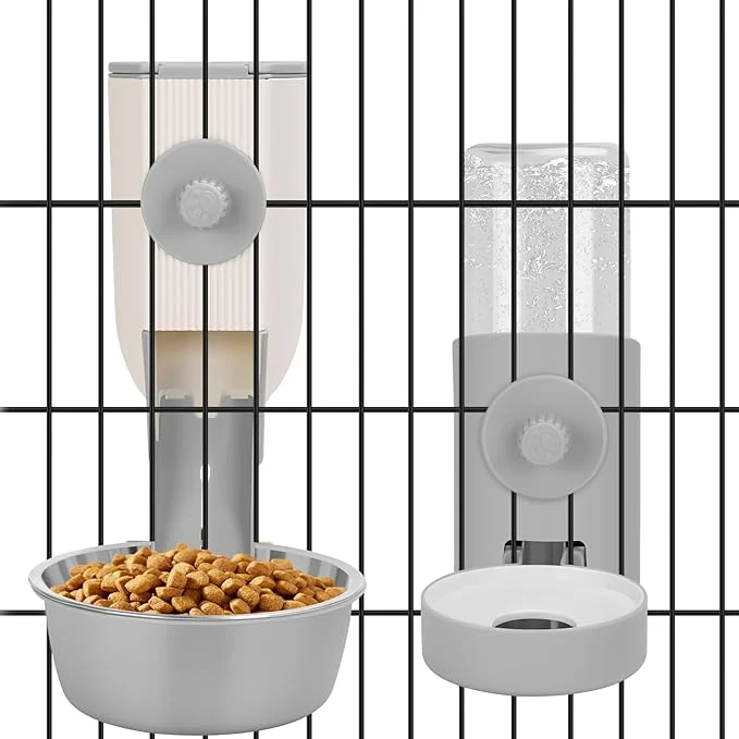 Reliable Yummy Sam Hanging Cage Automatic Small Pet Food Bowl Water Bottle Dispenser Soft