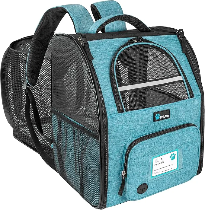 Genuine PetAmi Dog Cat Backpack Carrier Expandable Pet Carrier Backpack Superior