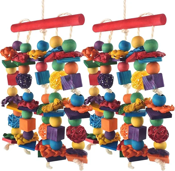 Premium Bird Toys for Medium Small Cockatoos Budgie Lovebird Cockatiel Conure Environmentally Friendly