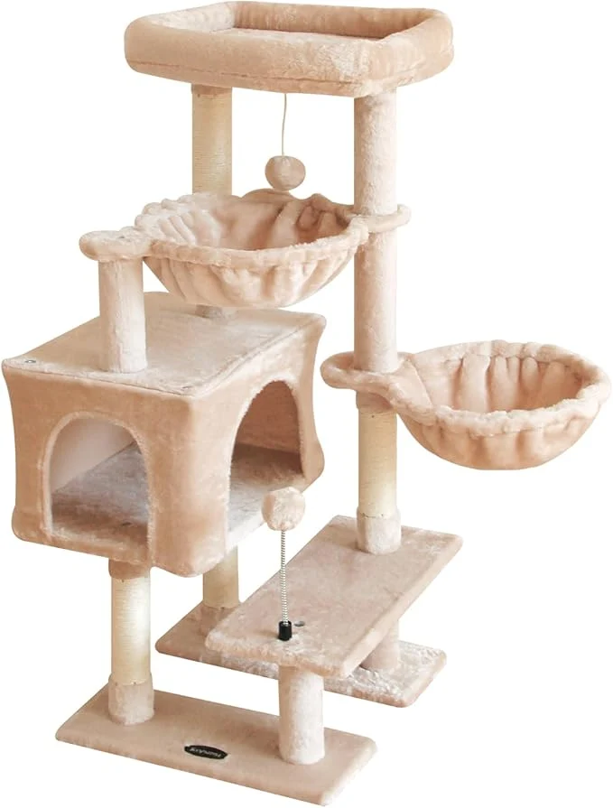 World-Class KIYUMI Cat Tree Cat Tower Condo Optimized