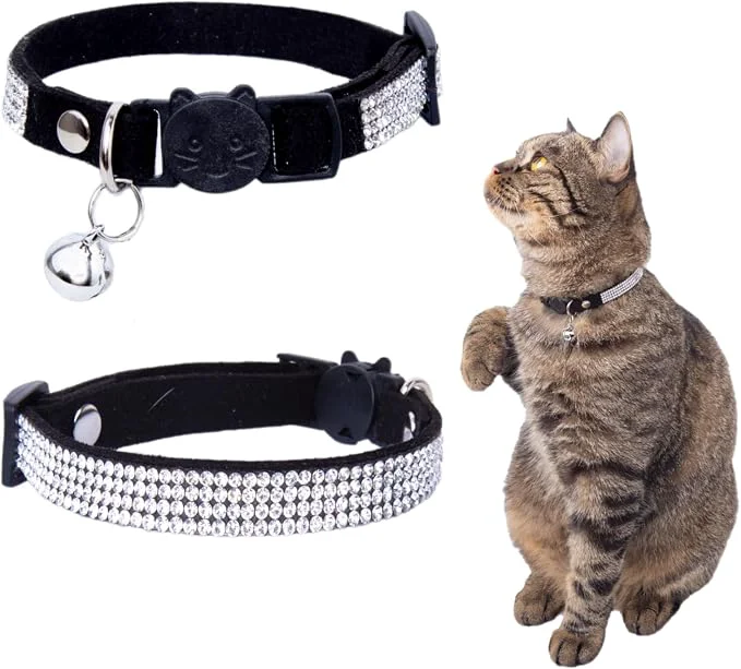 Efficient Rhinestone Cat Collar Breakaway Soft