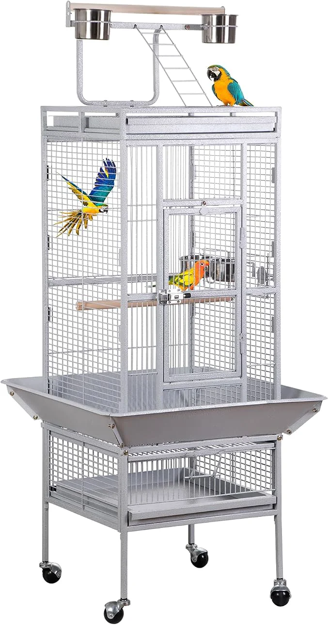 Exceptional Nova Microdermabrasion 61 Inches Large Bird Cage Play Top Parrot Cockatiel Flexible