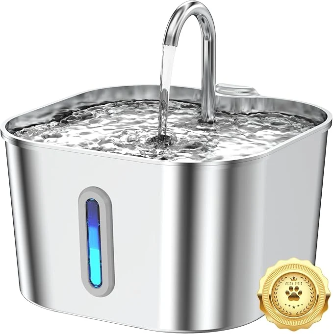 Dependable Cat Water Fountain Stainless Steel 74oz 2.2L Cat Fountain Expertly Made