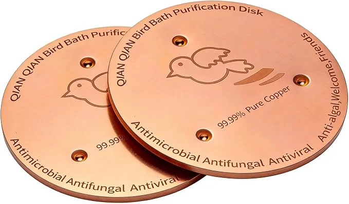 Casual QIANQIAN Bird Bath Copper Disk Copper Bird Bath Purification Disk Lightweight