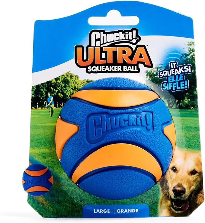 Trusted Chuckit Ultra Squeaker Ball Dog Toy Large 1 Pack High-Grade