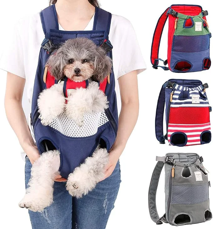 Fine Dog Carrier Backpack Pet Front Carrier Backpack Legs Out Dog Chest Carrier Long-Lasting