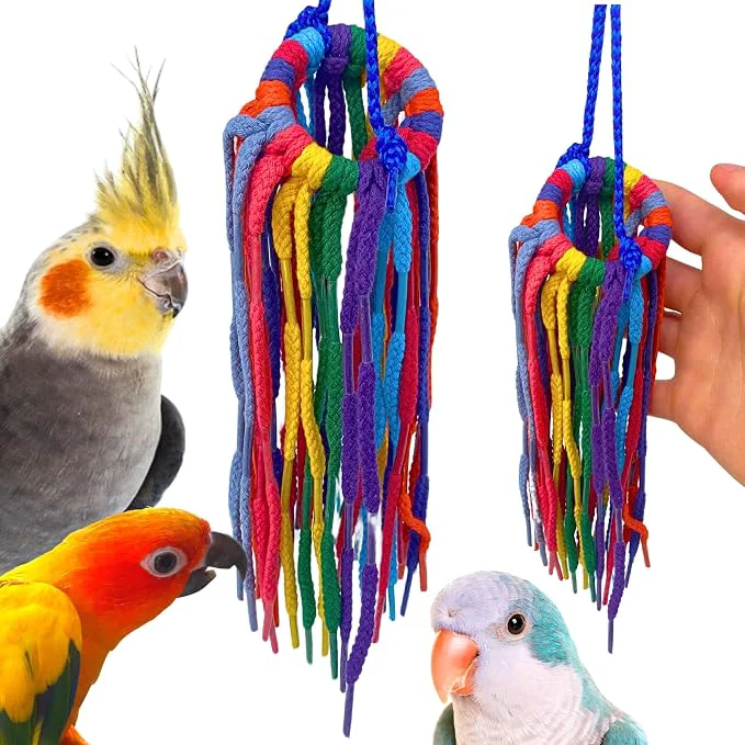 Enhanced Bonka Bird Toys 51214 Small Aglet Heaven Cotton Shoelace Toy Verified