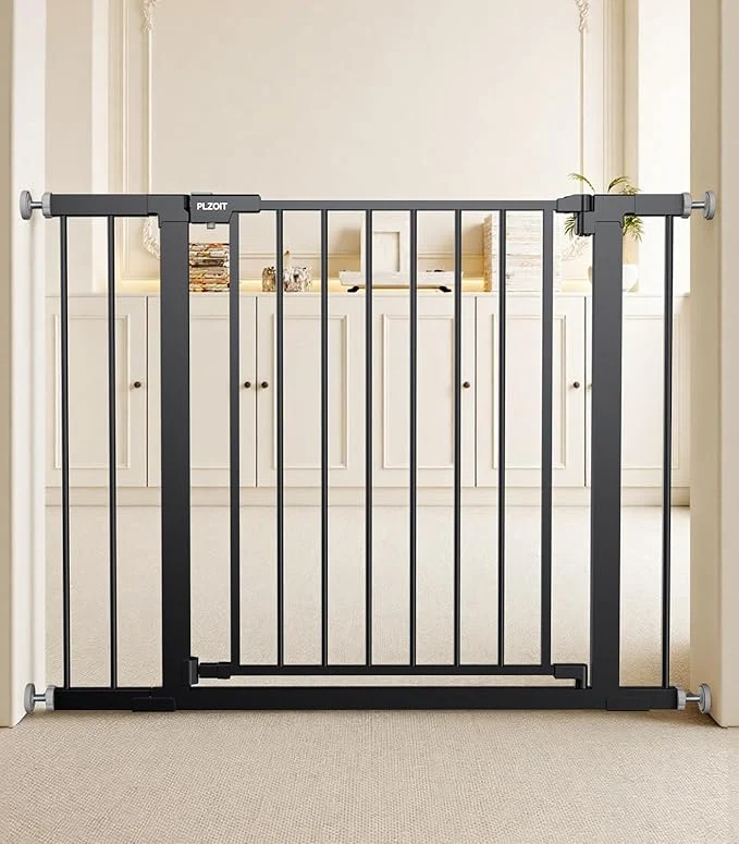 User-Friendly 29.5-40.5 Baby Gate for Stairs Dog Gate for Doorways Walk Thru Auto Close Organic