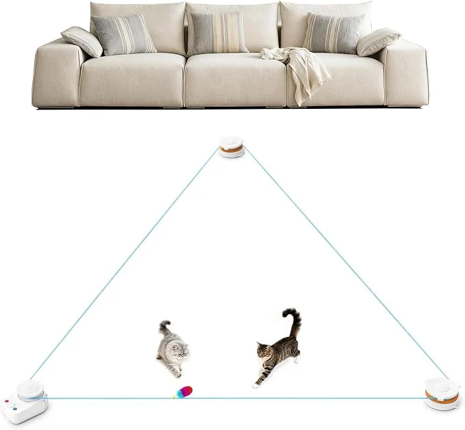 Durable Interactive Cat Toy for Indoor Cats – Automatic Moving Enrichment Toy for Authentic