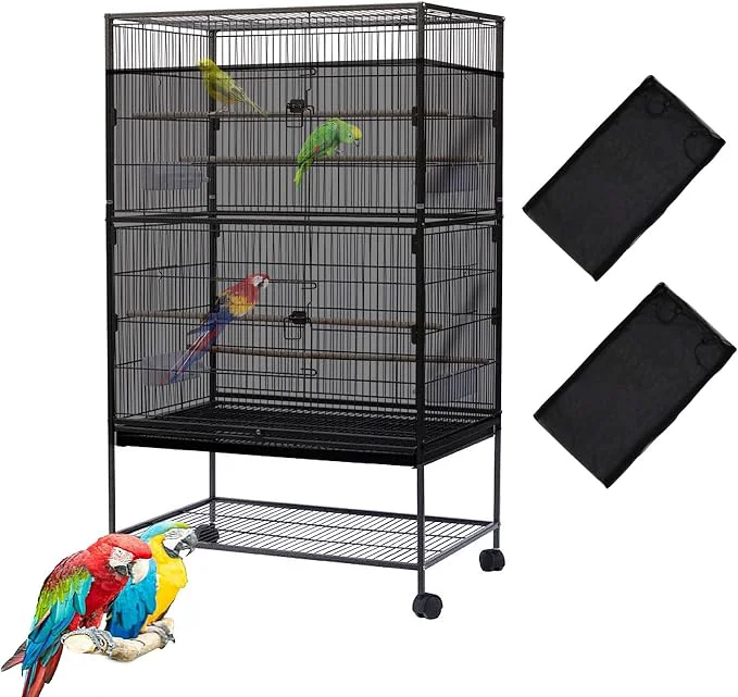 Carefully Designed Bird Cage Seed Catcher Large Birdcage Net Cover Bird Cage Accessories Expertly Made