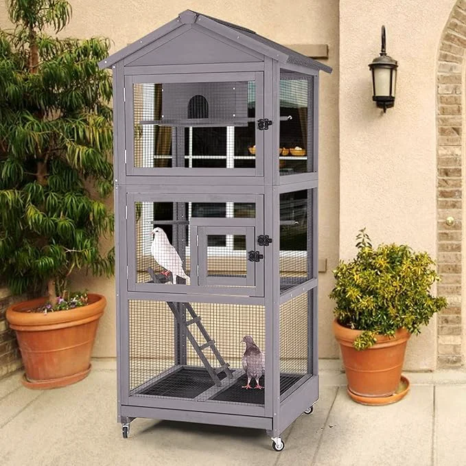 Reliable Aivituvin Outdoor Bird Cage Large Wooden Bird Aviary Excellent