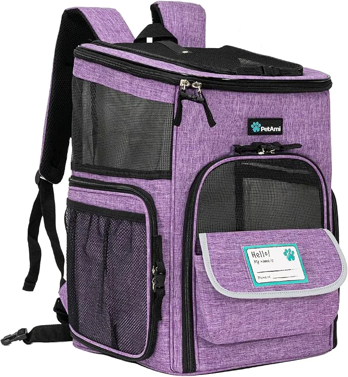 First-Class PetAmi Dog Backpack Carrier Airline Cat Backpacks Powerful