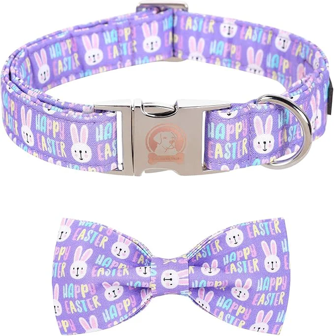 Superior MR. CHUBBYFACE Easter Dog Collar Rabbit Puppy Collar Professional