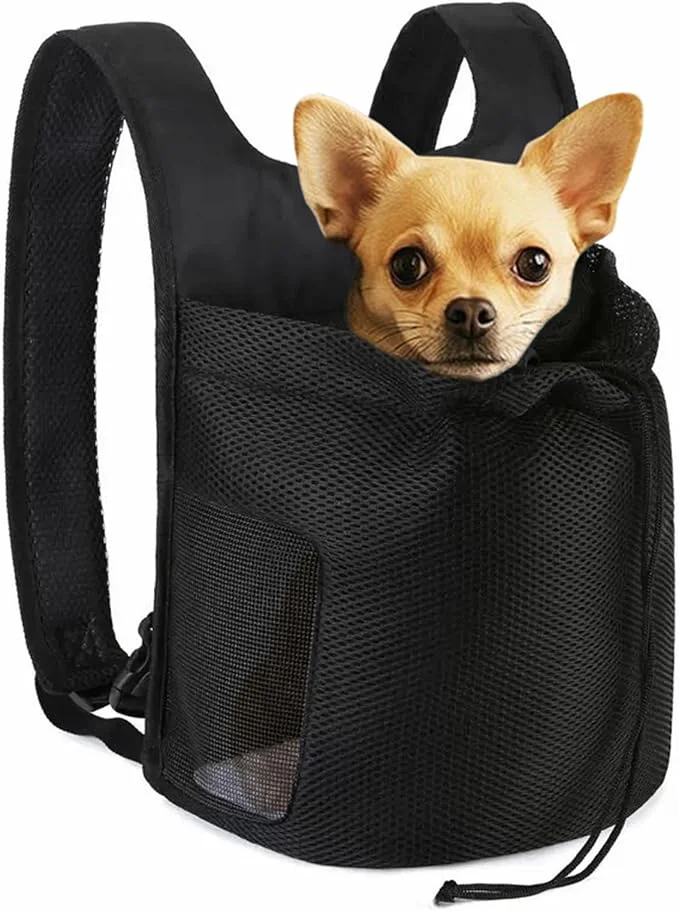 Innovative Dog Front Carrier Backpack Ventilated Mesh Puppy Back Pack Recyclable