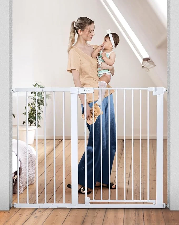 Certified COMOMY 36 Extra Tall Baby Gate Eco-Friendly
