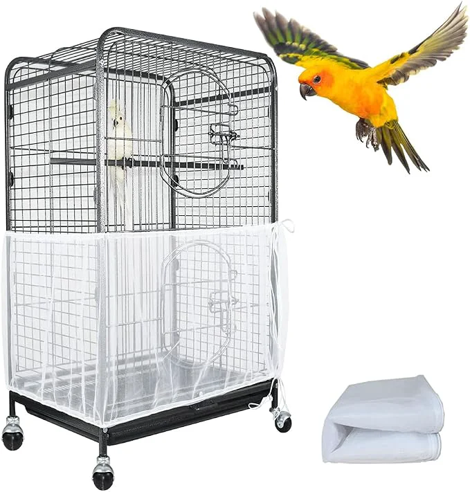 Original Design ASOCEA Extra Large Bird Cage Seed Catcher Guard Universal Birdcage Cover Nylon Eco-Friendly