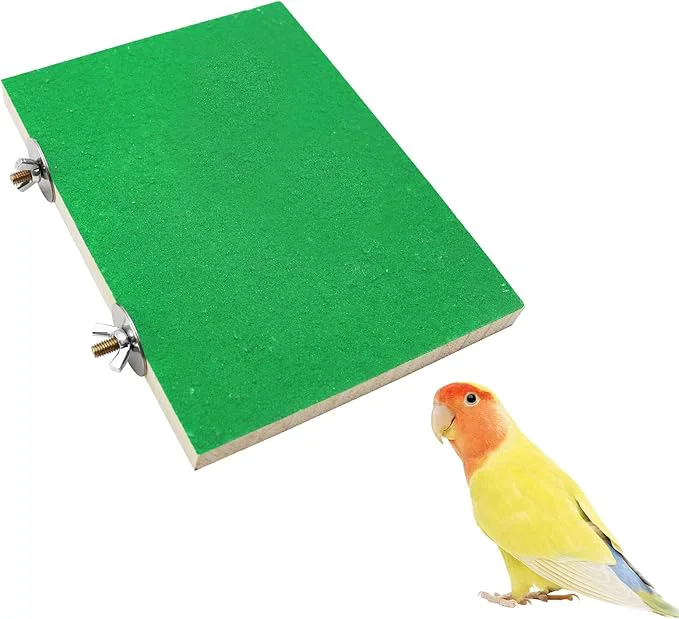Responsible Dnoifne 7.9×5.9 Inches Large Bird Perch Stand Platform Natural Wooden Bird Breathable
