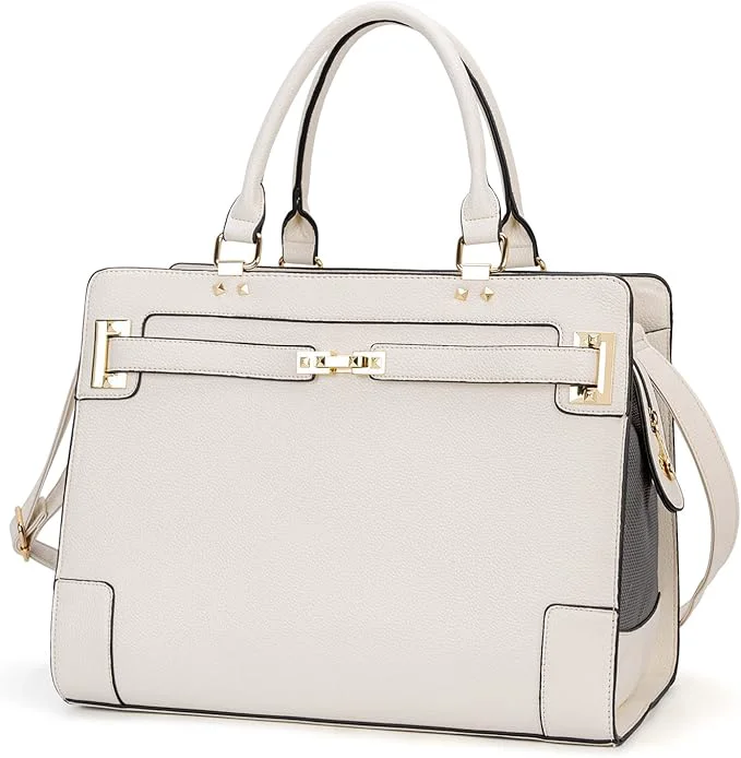 Detailed Fashion Pet Carrier Dog Cat Carrier Purse Soft-Sided Leather Handbag Pet Tote Responsible