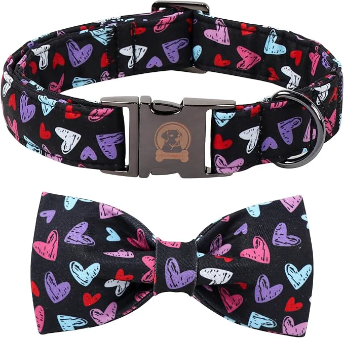 Specialty Valentines' Black Dog Collar Fine