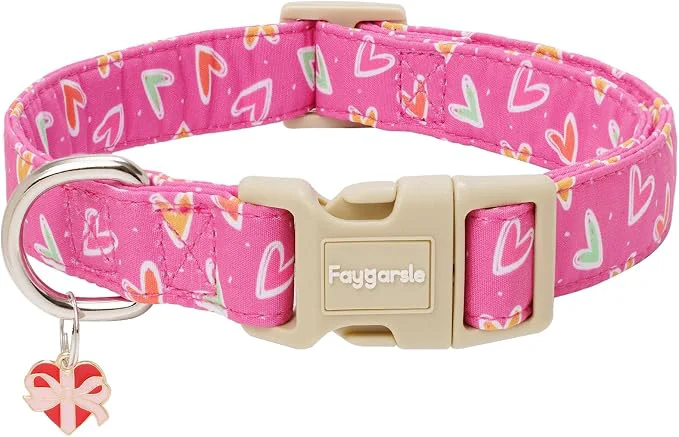 Superior Faygarsle Valentine's Day Dog Collar Adjustable Pet Collar Eco-Friendly