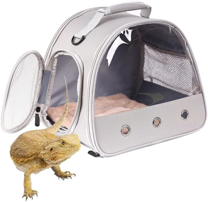Eco-Friendly Bearded Dragon Carrier Lizards Carrier Small Animal Travel Carrier Environmentally Friendly