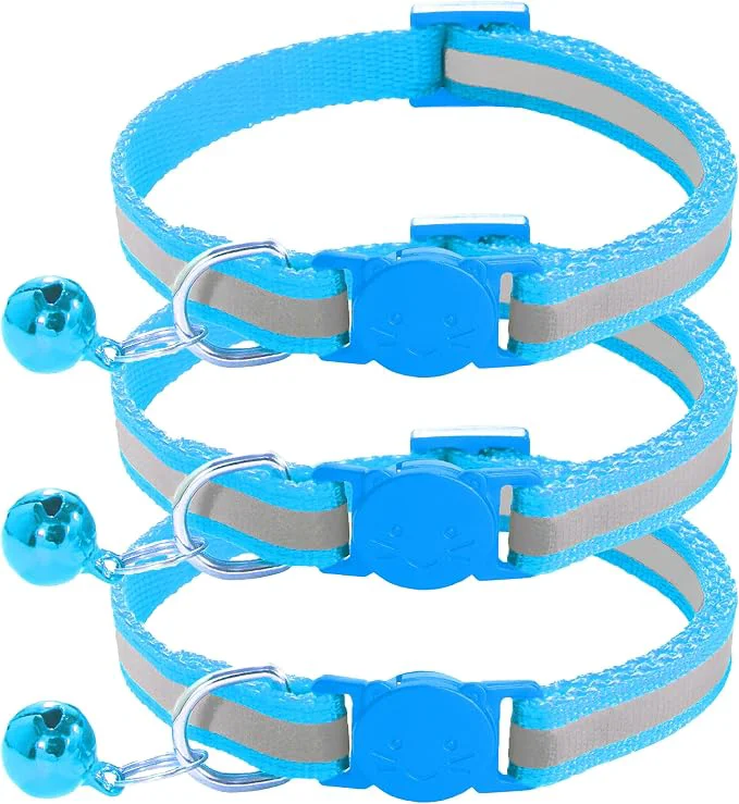 Casual 3 Pack Reflective and Breakaway Cat Collars First-Class