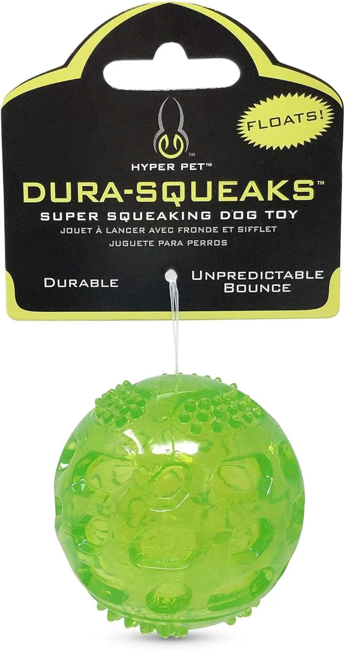 Traditional Hyper Pet DuraSqueak Dog Ball Toy Interactive Dog Toys that Float and Squeaks Exceptional
