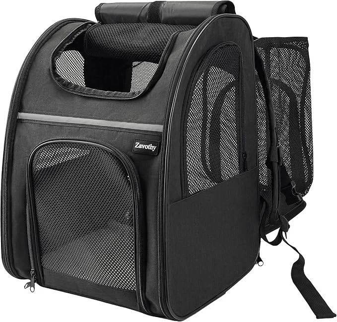 Elegant Zavothy Cat Backpack Carrier Expandable Airline Pet Backpack First-Class