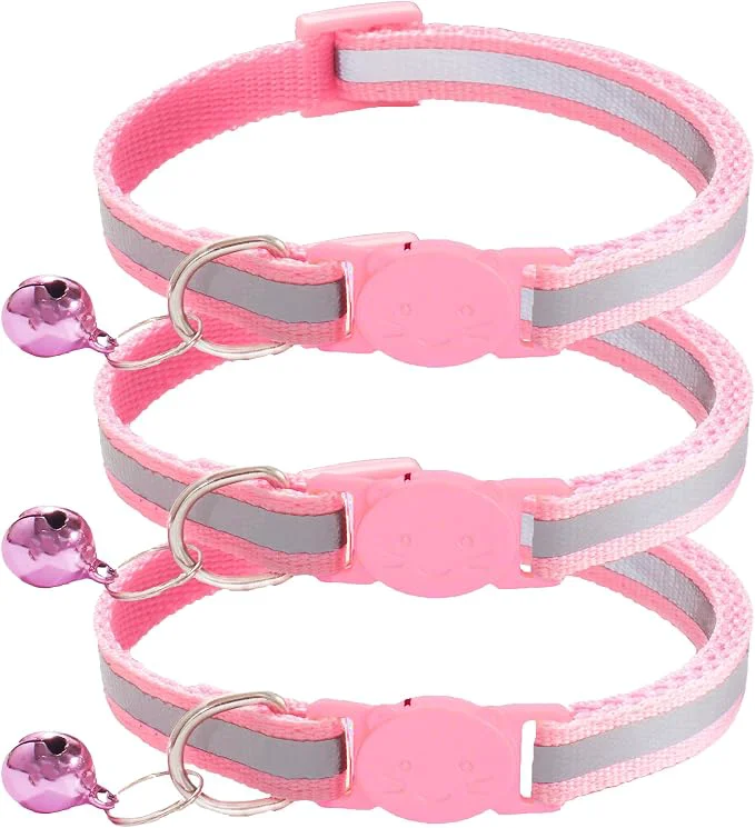 Responsible 3 Pack Reflective and Breakaway Cat Collars Certified