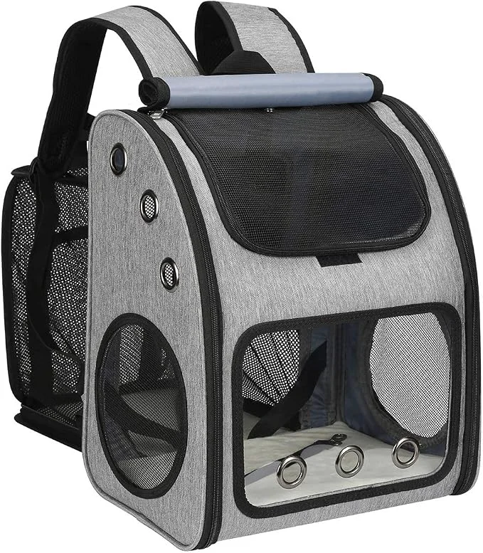 User-Friendly Expandable Pet Carrier Backpack Recyclable