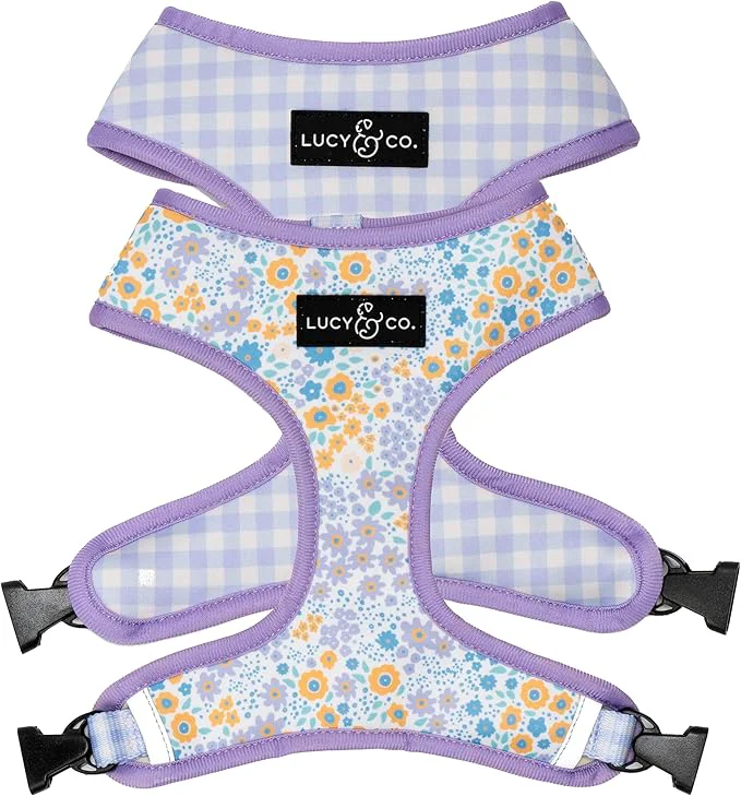 Superior Lucy Co. Cute Reversible Dog Harness Walking Halter Fine Crafted