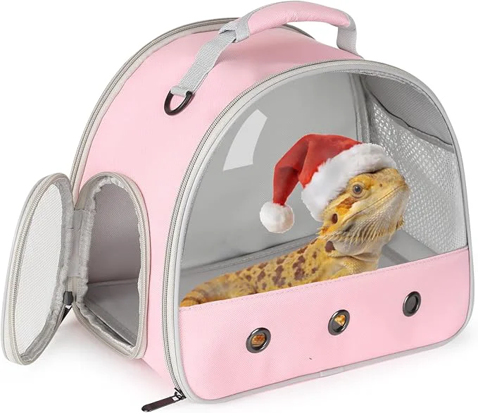 Prestigious Bearded Dragon Carrier Lizards Cage Hamster Outdoor Used Small Animal Travel Proven