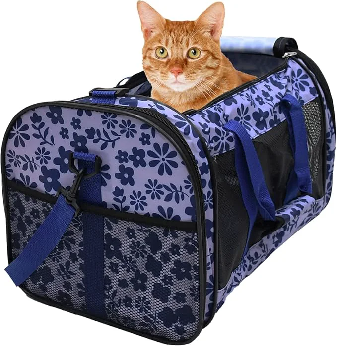 Comfortable Soft-Sided Kennel Pet Carrier for Small Dogs Airline Cat Carriers Dog Professional