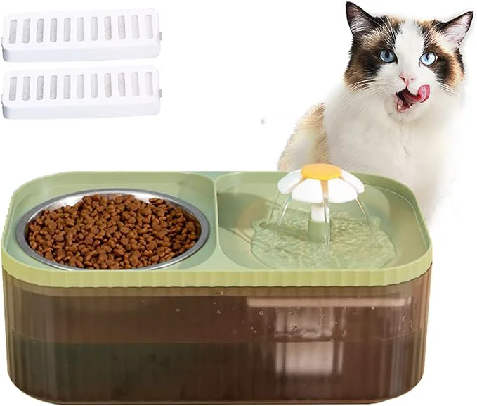 Fine Suertree Cat Fountain Water Bowl Stainless Steel 101oz 3L Automatic Pet Water Fountain Dog Water Dispenser Cat Feeding Watering Supplies with 2 Filters for Cats Dogs Pets GreenAbout ThisOverview Dependable