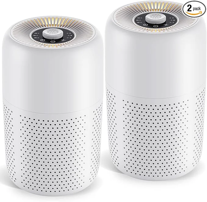 Premium Material 2 Pack YARIKI Air Purifiers for Bedroom Home Innovative