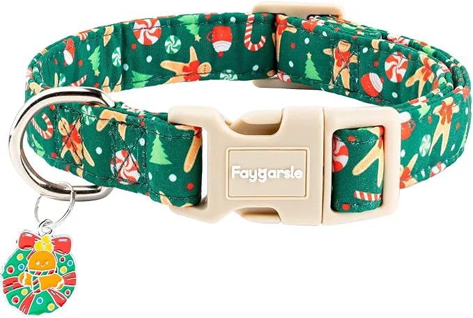Authentic Faygarsle Christmas Dog Collar Plastic Buckle High-Grade
