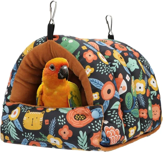 Fast Wontee Bird Nest House Winter Warm Snuggle Hut Bird Bed Hanging Hammock User-Friendly