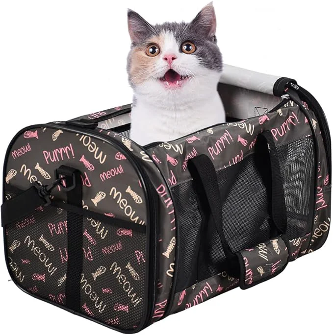 Optimized Soft-Sided Kennel Pet Carrier for Small Dogs Airline Cat Carriers Dog Selected