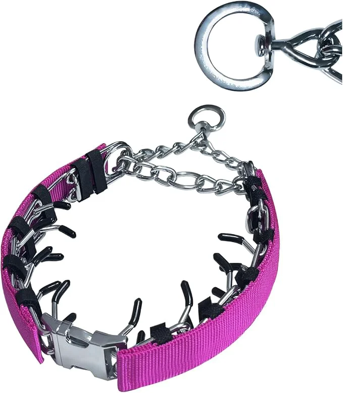 Soft Prong Training Collar for Dogs Rotating Ring Welding Adjustable Dog Training Premium Material