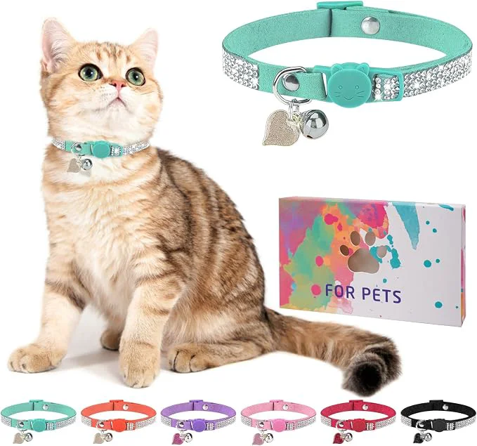 Smooth Rhinestone Cat Collar Breakaway Original Design