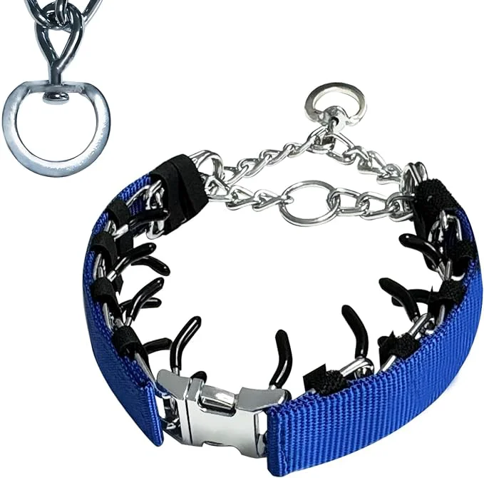 Selected Prong Training Collar for Dogs Rotating Ring Welding Adjustable Dog Training Smooth