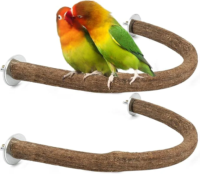 Elite Rypet 2PCS Natural Wood Bird Perches Selected